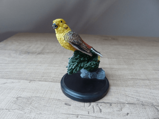The Country Bird Collection - le bruant jaune - Figurine Oiseau en Résine Peint à la Main Vintage 2002