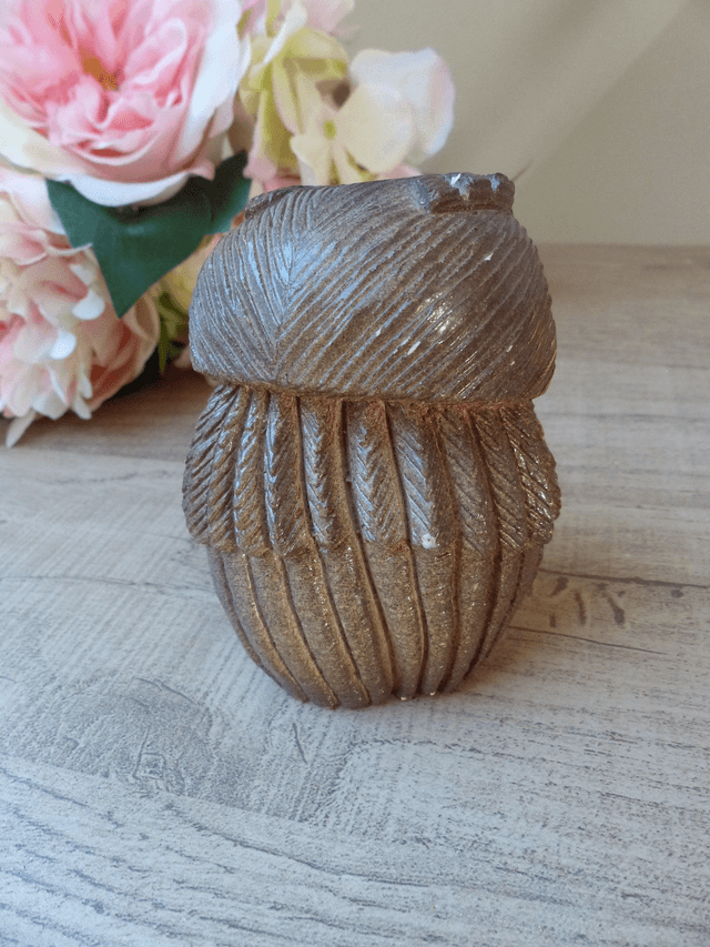 Ancien et rare Figurine Chouette en Céramique poterie Atelier De Rosa Collection Vintage