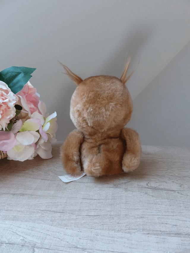 Peluche Chouette Hibou Nature Animal Jouet Fun Farm Collection Souvenir Vintage 1979, Doudou en Forme de Hibou, Décoration Peluche Animal