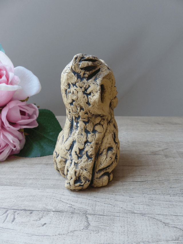 Sculpture figurine de hibou en céramique années 1970, poterie ouest-allemande Vintage