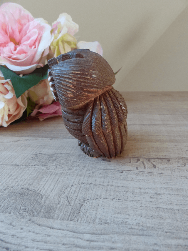 Ancien et rare Figurine Chouette en Céramique poterie Atelier De Rosa Collection Vintage