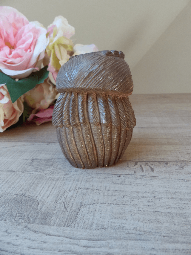 Ancien et rare Figurine Chouette en Céramique poterie Atelier De Rosa Collection Vintage