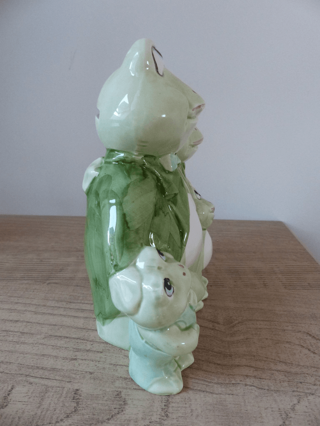 Tirelire famille grenouille en céramique, tirelire enfant parent, anniversaire couple, statuette grenouille décorative cadeau fête des mères
